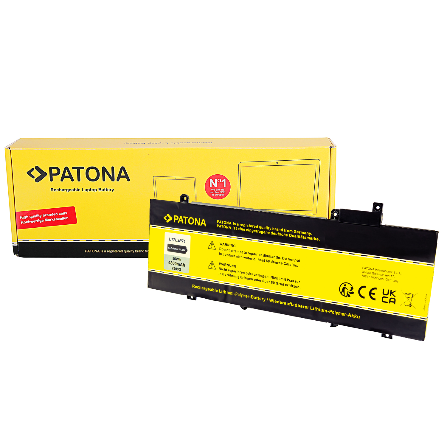 2909-1 Akku für Lenovo Thinkpad T480S L17L3P71 SB10K97620 01AV480