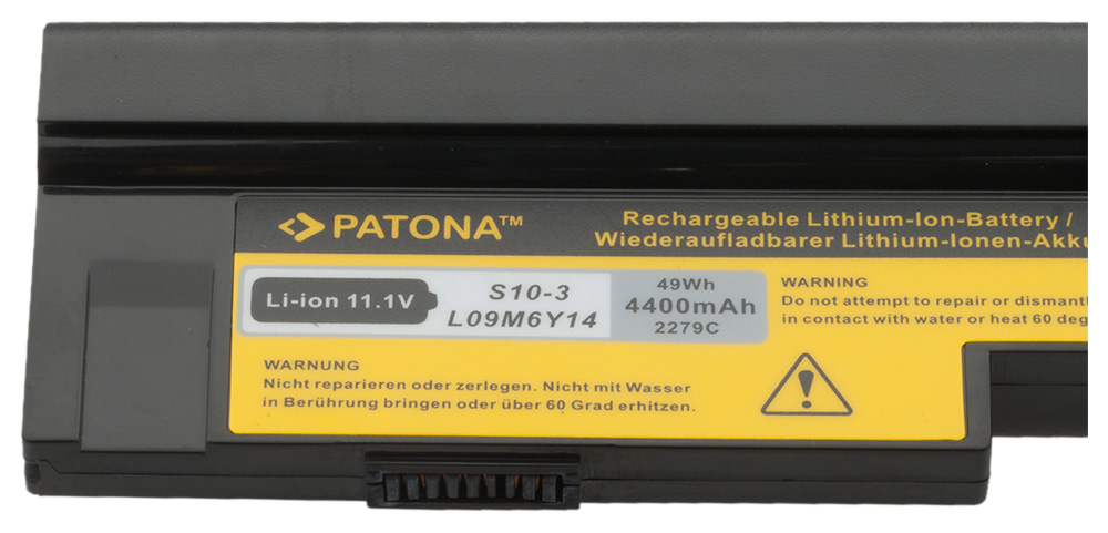 Akku Lenovo IdeaPad S10-3 S10-3s S100 S205 U160 U165 4400 mAh L09S6Y14 original arli patona ersatzakku laptop notebook 3ICR19/65-2 3ICR19/66 L09C6Y14 L09M3Z14 L09M6Y14 L09M6Z14 L09S3Z14 L09S6Y14 121000920