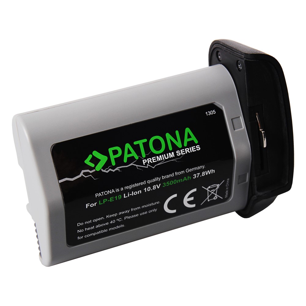 1305-2 Premium Akku für Canon LP-E19 LP-E4 3500 mAh LC-E19 LG Zell EOS-1Ds EOS-1D Mark 3 4 5