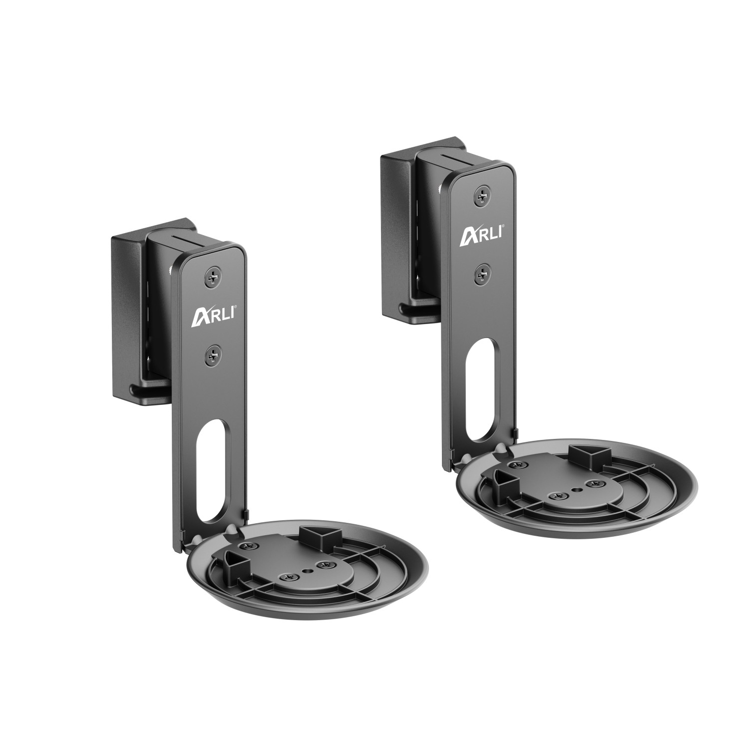14950-Era100-B-01 2x ARLI Wandhalter für SONOS Lautsprecher Era 100 Wandhalterungen Schwarz