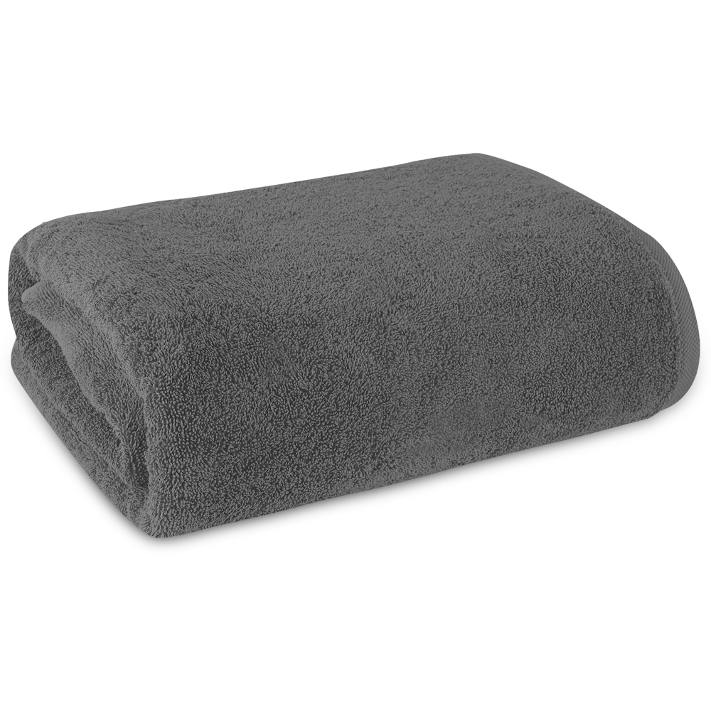 arli-handtuch-grau ARLI Handtuch Anthrazit /  Grau - 100% Baumwolle