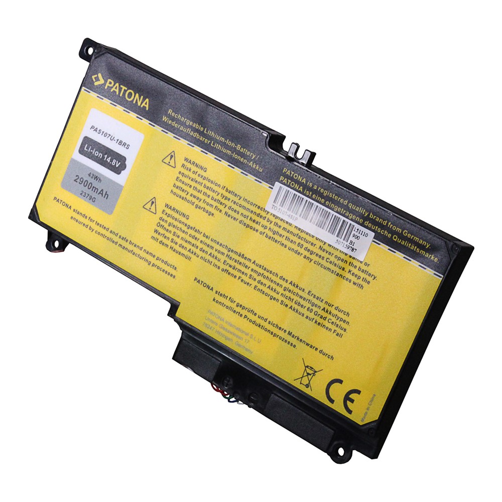 Akku Toshiba 5107 Satellite L40D L45 L55 PA5107U-1BRS 4ICP939651 2900 mAh original arli patona ersatzakku laptop notebook passend kompatibel L55-A5226 L55-A5234 L55-A5278 L55-A5284 L55-A5284NR L55-A5299 L55Dt-A5253 L55Dt-A5254 L55Dt-A5293