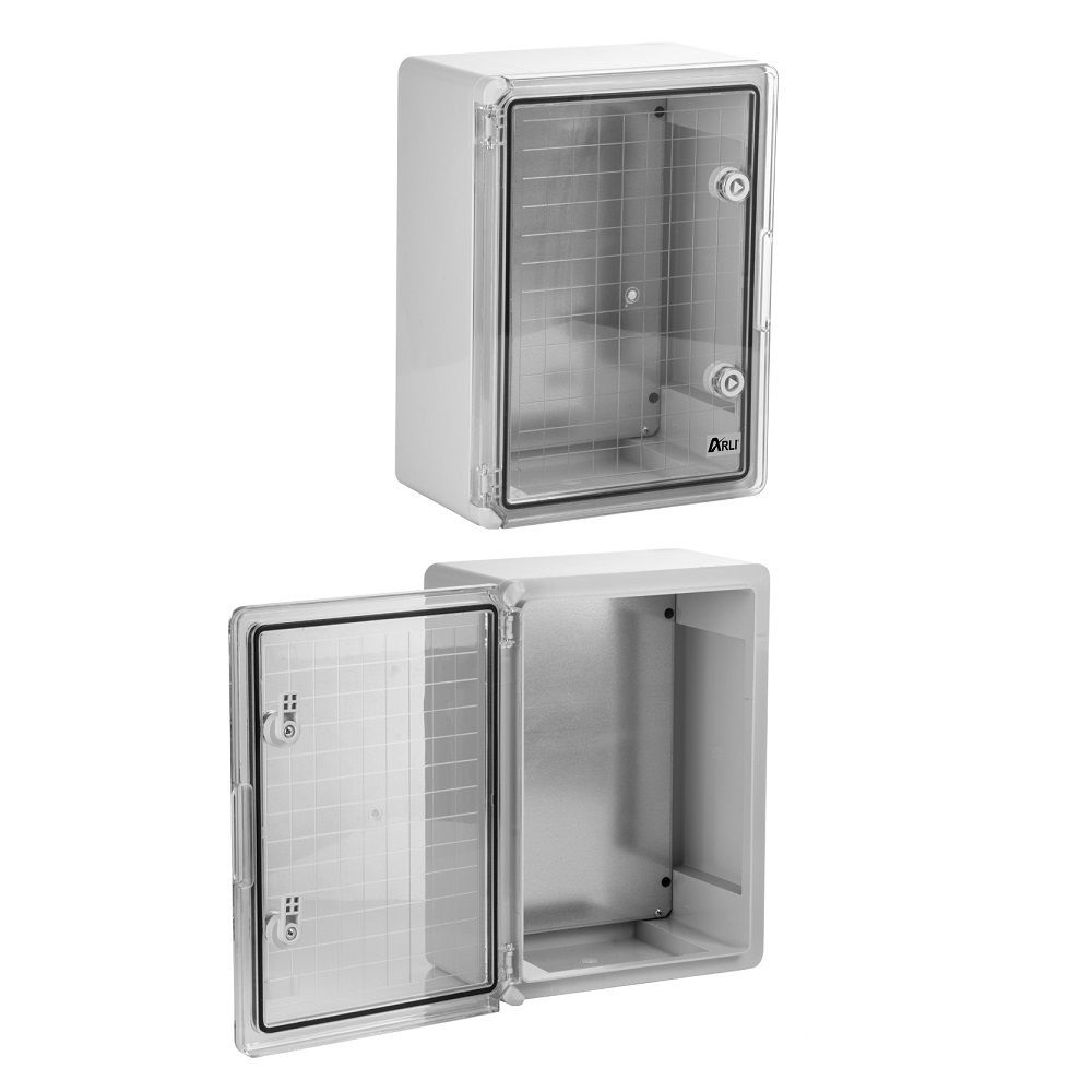Schaltschrank-sichttur-profil wasserdicht garten industrie außen aussen stromverteiler ip65 aufputz sicherungskasten arli verteiler maschinen schrank industrieschran maschinenschrank feuchtraum outdoor indoor cabinet control box verteilerkasten  klemmschiene öl