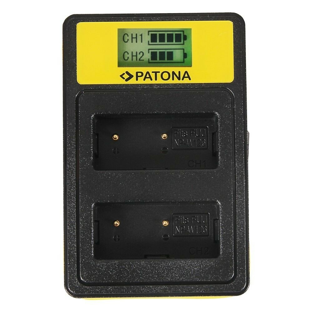 141645-2 arli patona fujifilm akku battery 2x 2 x akku ladegerät digitalcamera comcorder set Fuji NP-W126S HS33 EXR fujifilm fuji finepix HS30 EXR X-T3 VPB-XT3 Platinum 7,2 Volt 1140mAh1140 mAh NP-W126S NPW-126S NPW126S