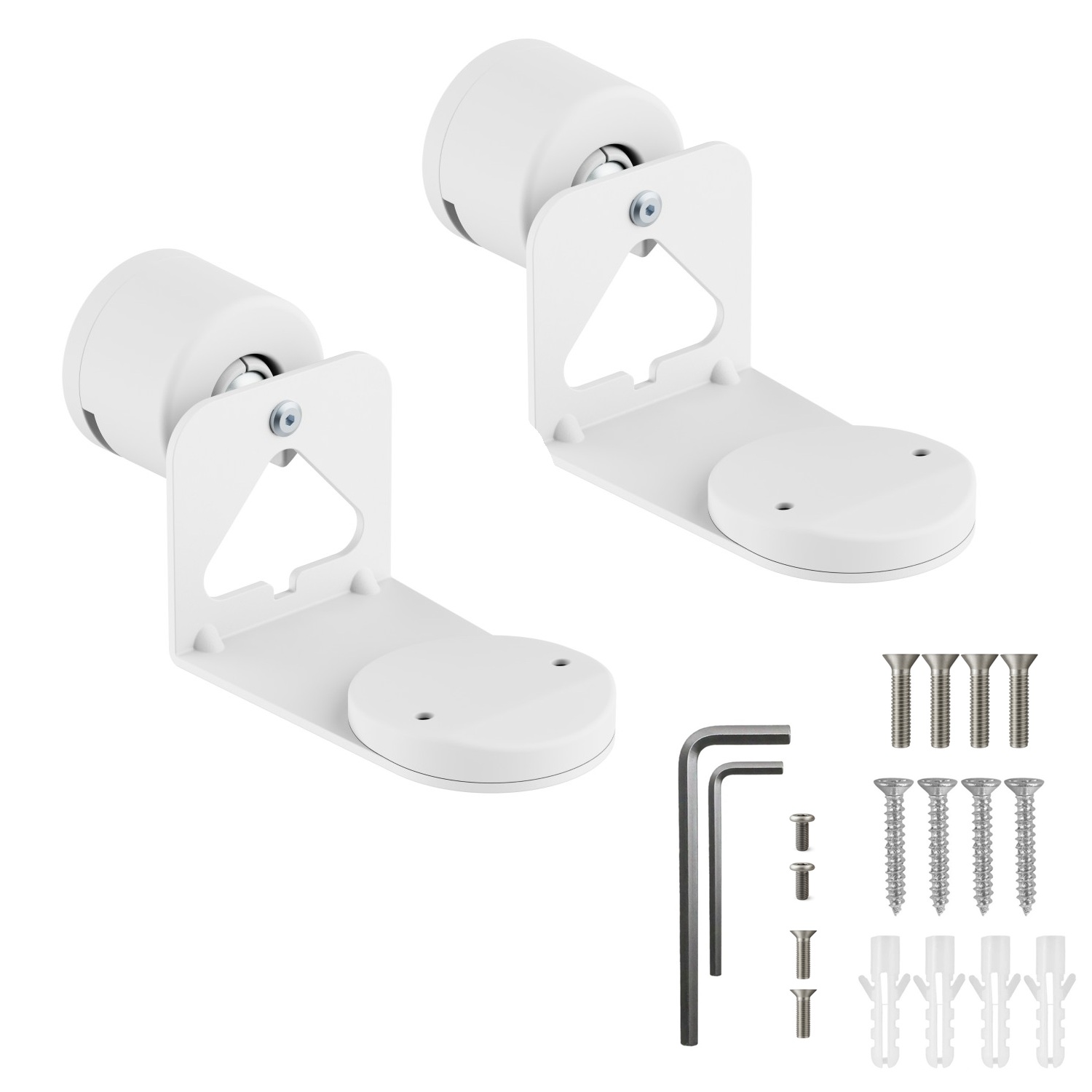 ARLI 2x Wandhalterung kompatibel mit Sonos Era 100 & 300 Lautsprecherhalter neigbar & schwenkbar weiß