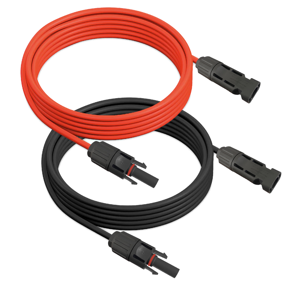 arli-solarkabel-10m 10m Solarkabel Verlängerungskabel rot + schwarz 4 mm² mit Solarsteckern Solar Kabel Stecker
