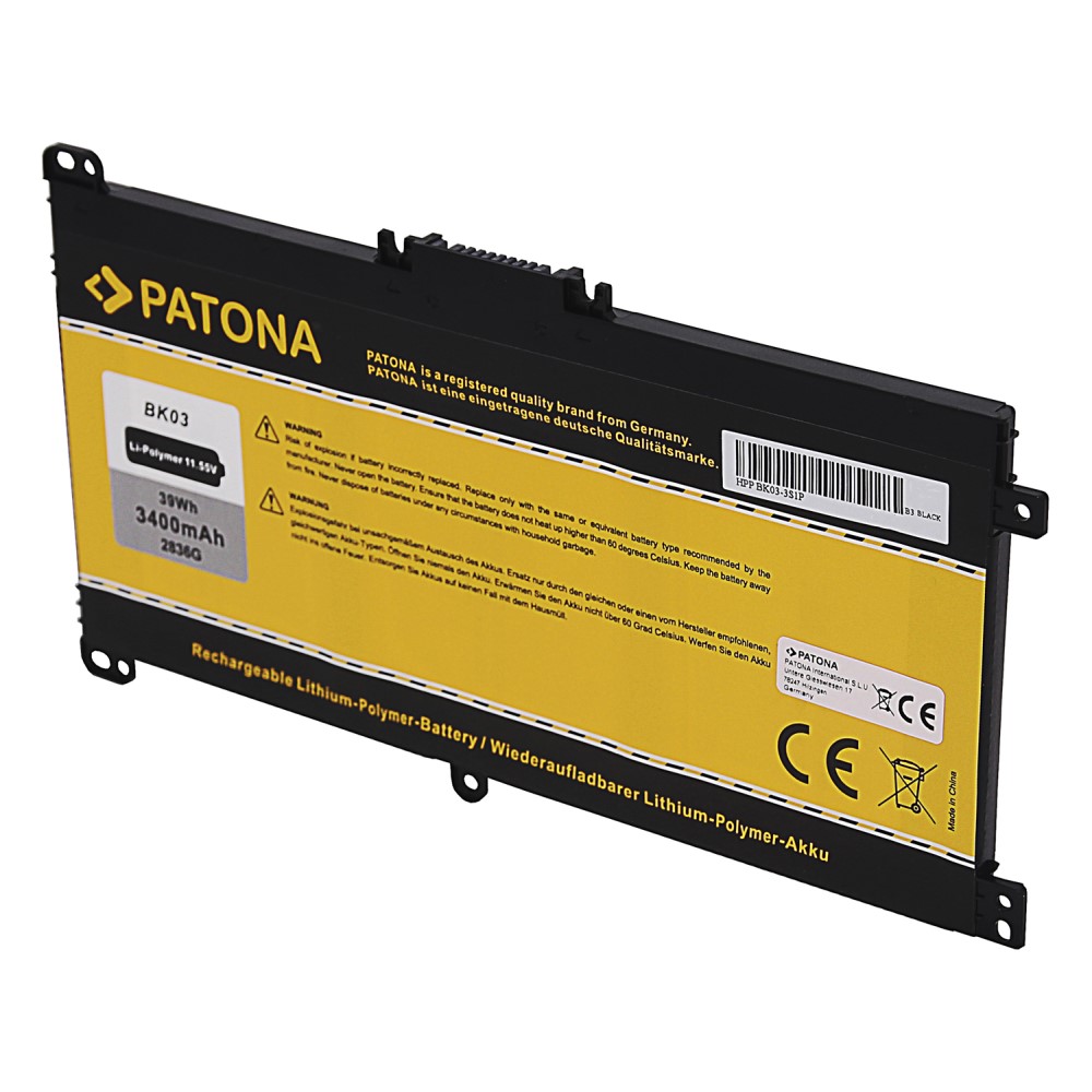 2836-2 Akku für HP BK03 Pavilion X360 BK03XL 916811-855 TPN-W125 HSTNN-LB7S HSTNN-UB7G