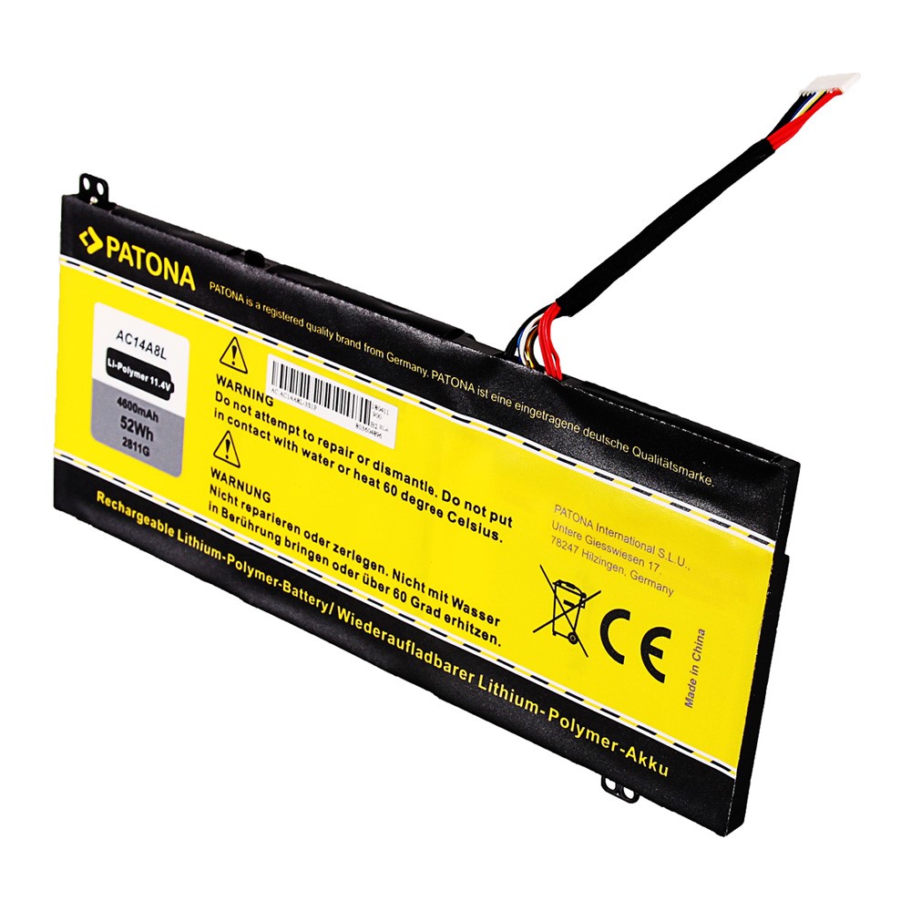 2811-2 Akku für Acer Aspire Nitro V15 VN7 AC14A8L 3ICP7/61/80 AC14A8L AC15B7 LKT.0030G.001 original arli patona 15 Nitro VN7-571 VN7-571G VN7-591 VN7-591G VN7-791 VN7-791G VN7-591G-70RT VN7-591G-74SK VN7-791G-73AW