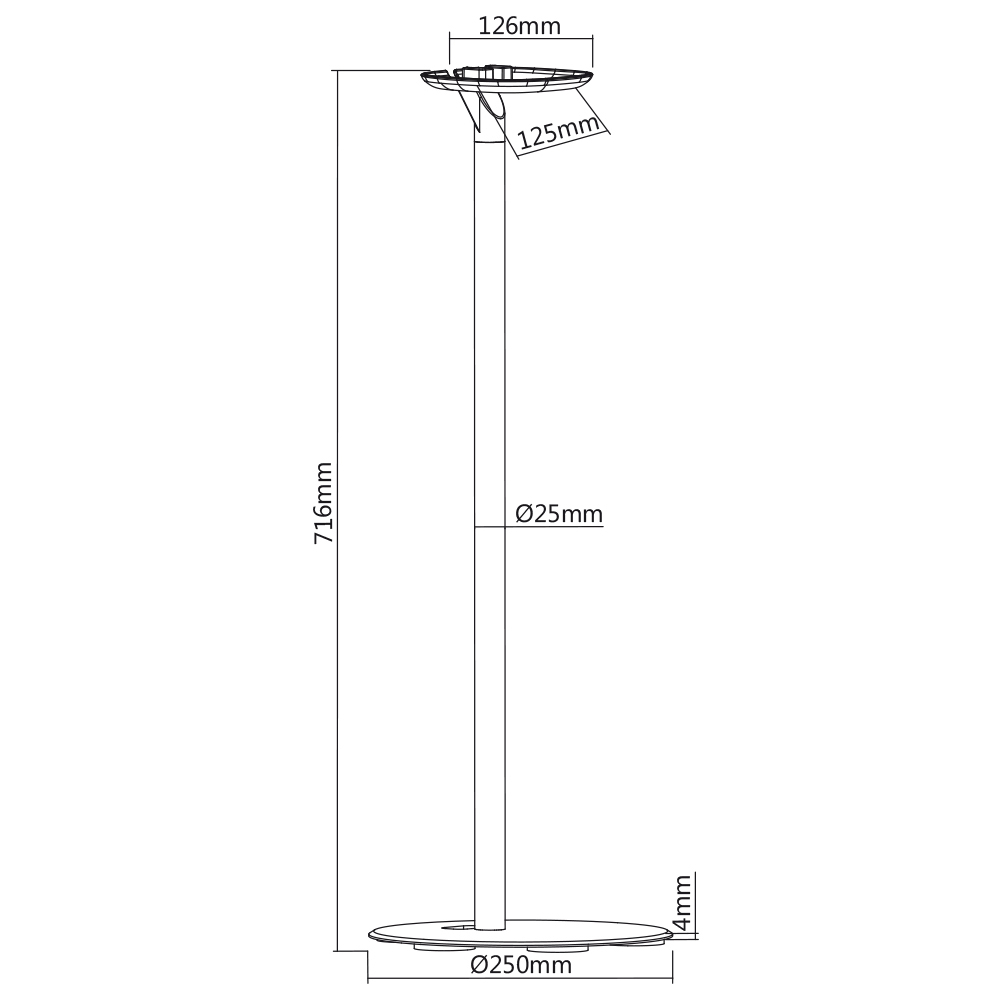 arli mywall lautsprcher sonos one play 1 play:1 wandhalterung boxenhalterung lautsprecherhalter lautsprecherständer boxenständer boxen box wand halter halterung 2 x set pack Träger speaker einstellbar weiss HS18