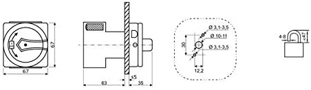 1143-17bwxNS50ji9c3 arli drehschalter hauptschalter haupt schalter 25a elektro 4pol 4-pol notschalter aus schaltschrank verteilerschrank schrank anlage maschinen maschinenschalter trenn trennschalter reparatur reparaturschalter Geräteschalter ip65 motorschalter strom