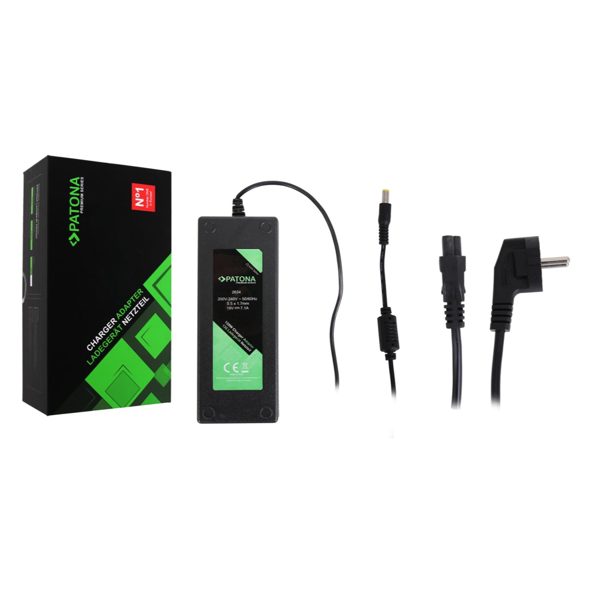 2634-1NTwELxrmbomtv PATONA Premium Netzteil 135W 19V 7,1A für Acer Aspire Nitro A717-71G VN7-592G AN515-51
