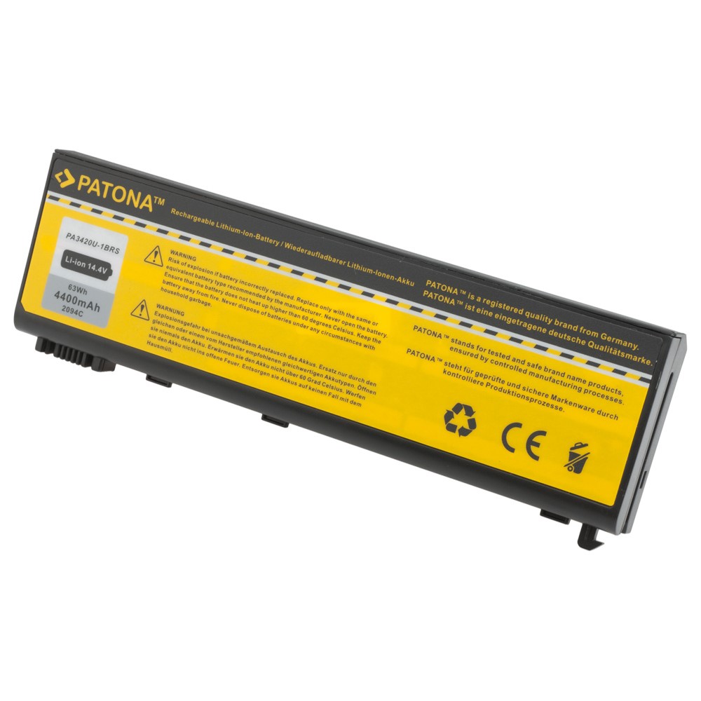 Akku Toshiba Satellite L10 L15 L20 L25 L30 L35 L100 Pro Tecra L2 Equium 4400 mAh original arli patona ersatzakku laptop notebook PA3420U1BAC PA3420U1BAS PA3420U1BRS PA3450U1BRS PA3506U1BRS PABAS059 L20197 L100101 L100107