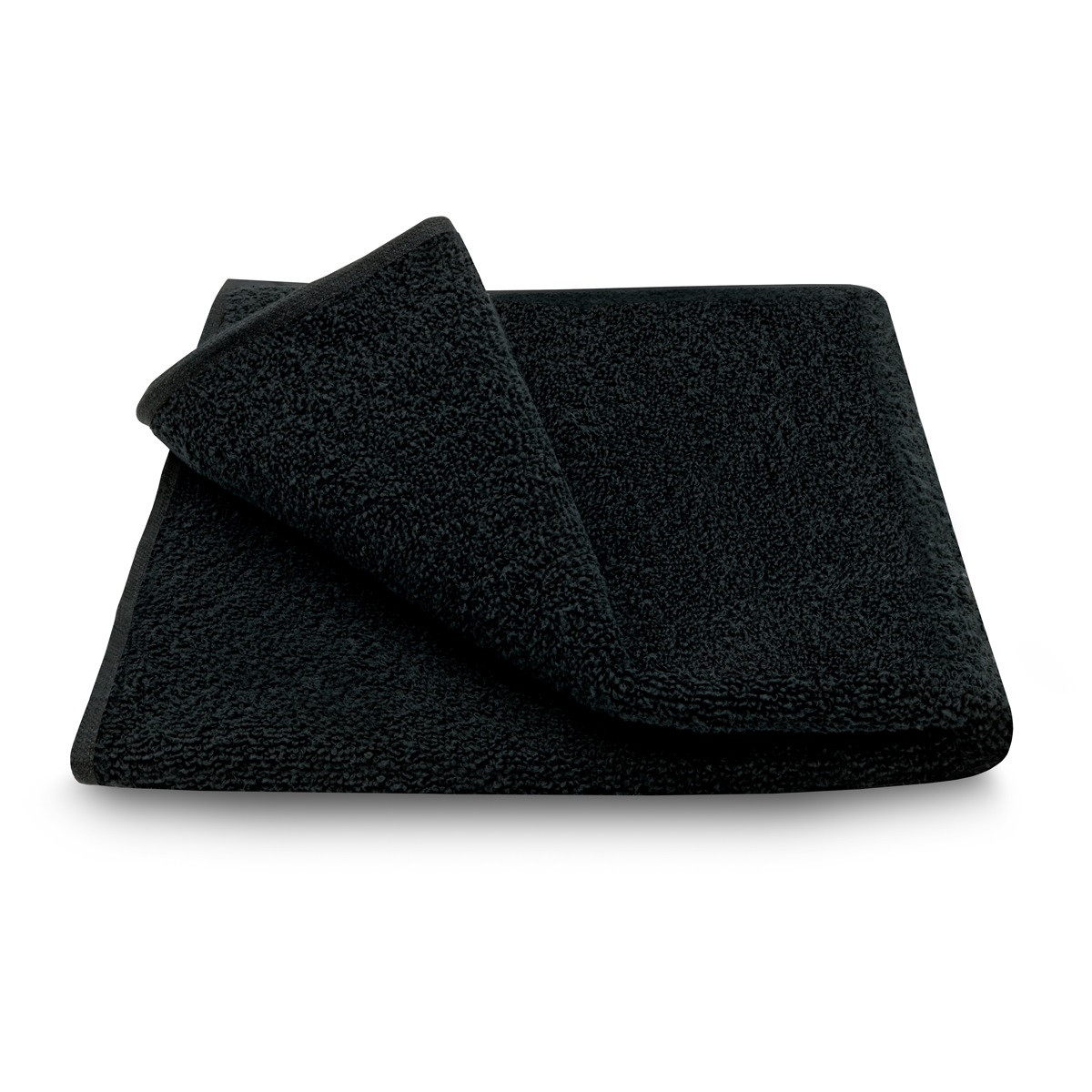 Schwarz-gefaltet-handtuch arli handtuch handtuchset 100% baumwolle 10 handtücher 10x set badehandtuch duschhandtuch weiss schwarz anthrazit grau 50x90 50x100 saugfähig weich flusenfrei kordel auhänger sport frottee sauna fitness premium