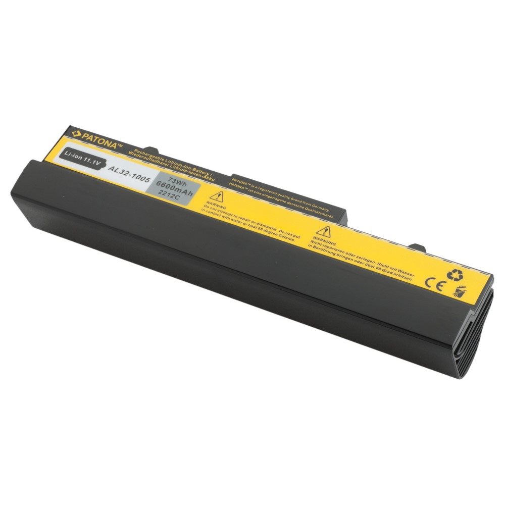 Akku Asus EEE PC AL31-1005 AL32-1005 ML32-1005 1005 1005HAB 1005HA 1001HA 6600 mAh original arli patona ersatzakku laptop notebook 0B2000KA0A 0B20-00KA0A 90OA001B9000 90-OA001B9000 990AAS168288,AL311005 AL321005 AL32-1005 PL321005 