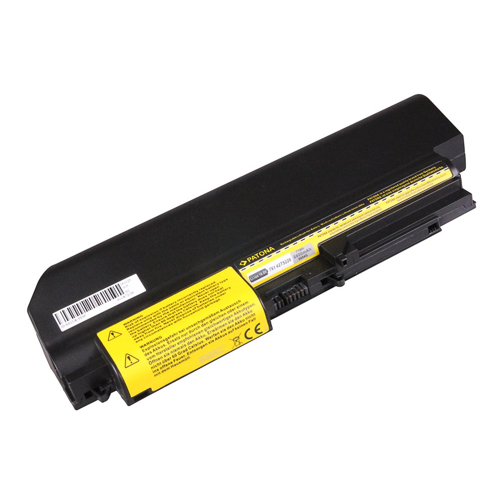 Akku IBM 92P1126 14 inch ThinkPad Widescreen R61 R400 T400 T61 6600 mAh original arli patona ersatzakku laptop notebook ersatz akkus batterie battery 41U3198 ASM 42T5265 FRU 42T4548 42T5262 42T5264