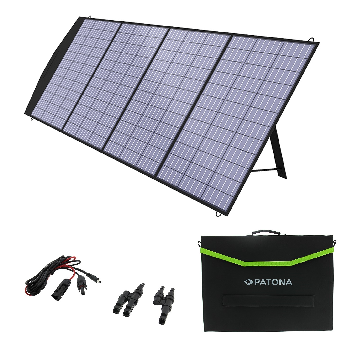 Solarpanel 200W faltbares 4-fach Solarmodul Solar Panel mit DC Ausgang