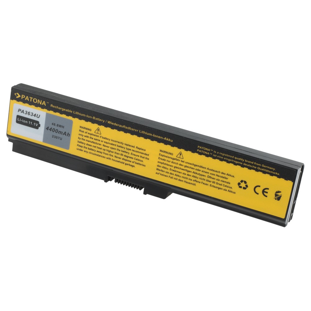 Akku Toshiba PA3634 Equium U400124 U400145 U400146 PA3634 PABAS117 4400 mAh original arli patona ersatzakku laptop notebook PA3634U1BAS PA3635U1BAM PA3635U1BRM PA3638U1BAP PABAS118 U400-124 U400-145 U400-146