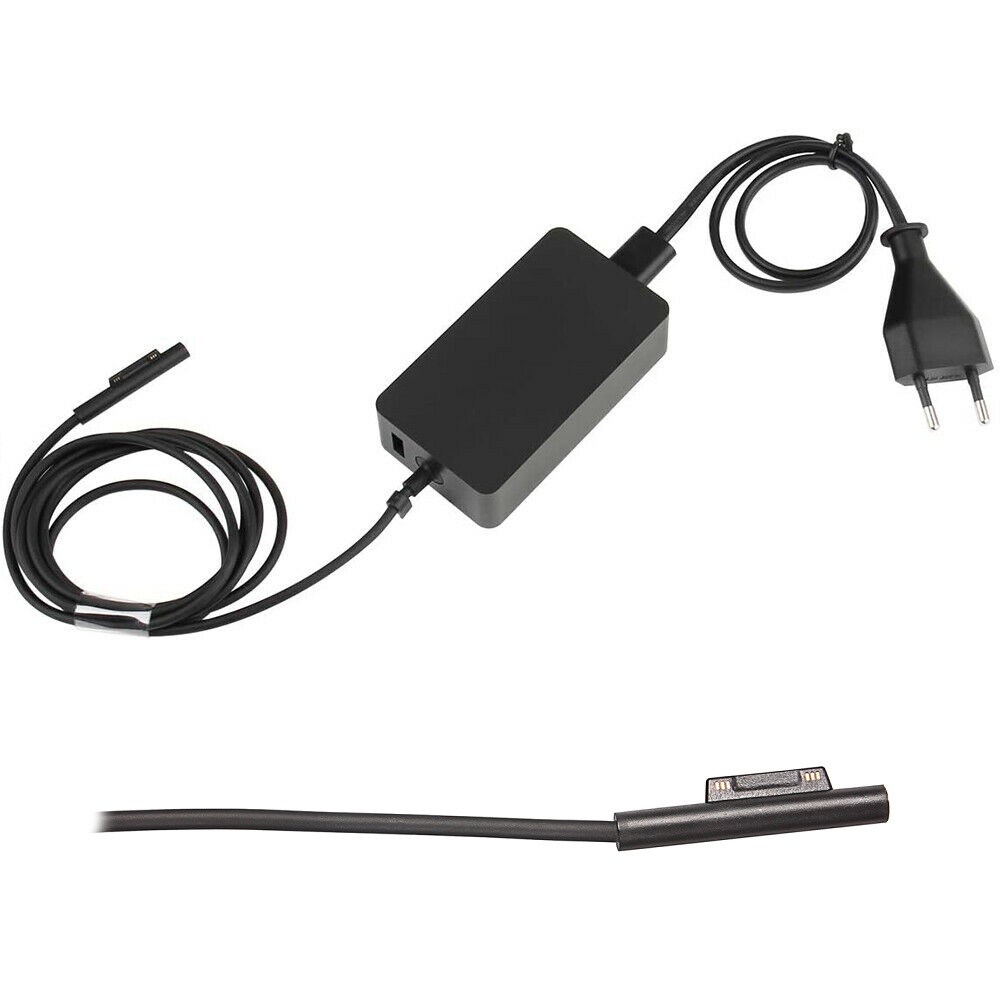 Netzteil für Microsoft Surface Pro 3 / 4 / 5 / 6 /  7 / X Pro Go Book Model 1796 Ladekabel 44W USB