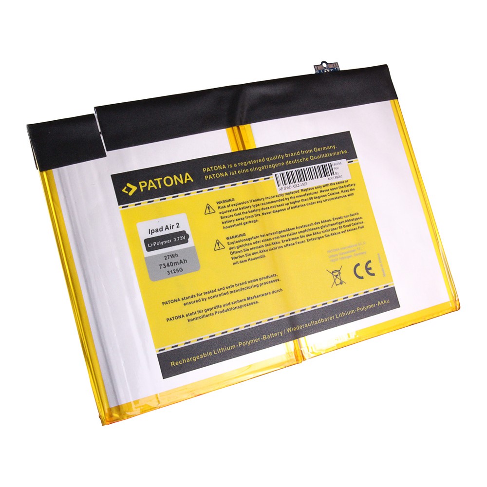 3125-1 PATONA Akku  Apple iPad Air 2 Apple A1547 16 64 128 GB Wi-Fi Cellular tablet arli 7340 mAh marken zellen A 1547 ersatzakku ersatz
