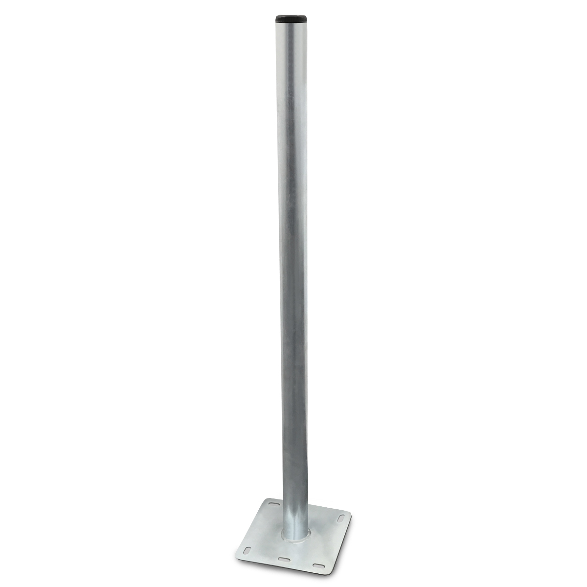 Mastfuss-1m arli mastfuß mast standfuss 1m mastfuss stahl balkonbodenhalter balkonhalten bodenhalter sat antenne spiegel flachdach schüssel halter terrase boden schrauben dübel set bodenplatte satellitenschüssel camping standfuß verzinkt