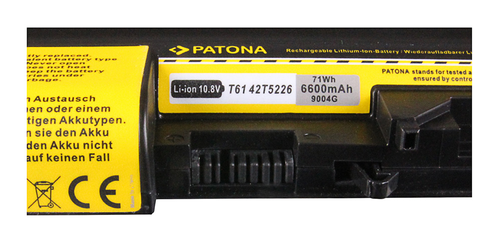 Akku IBM 92P1126 14 inch ThinkPad Widescreen R61 R400 T400 T61 6600 mAh original arli patona ersatzakku laptop notebook ersatz akkus batterie battery 41U3198 ASM 42T5265 FRU 42T4548 42T5262 42T5264