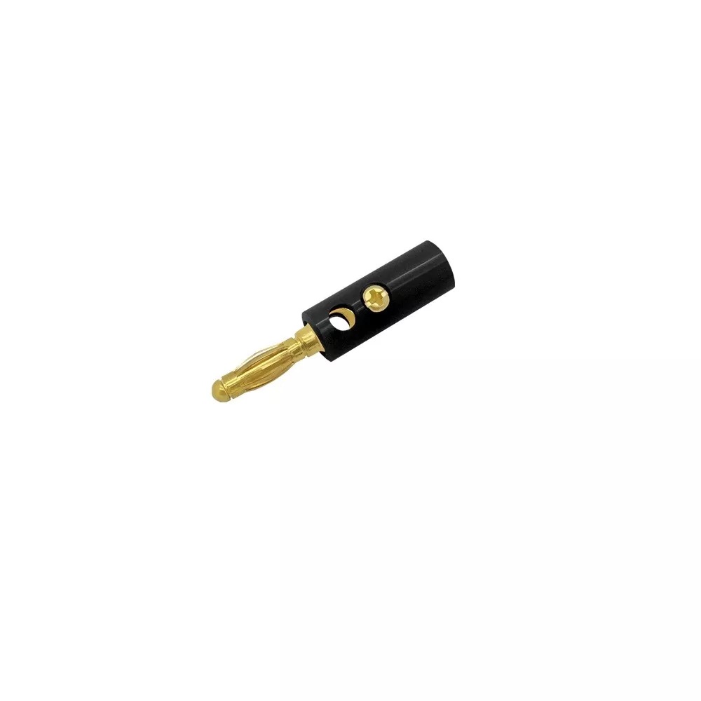 ARLI Bananenstecker vergoldet 4 mm schwarz ARLI Bananenstecker vergoldet 4 mm schwarz