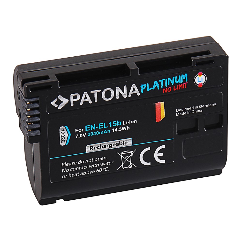 Patona Platinum Akku 2 set Nikon EN-EL15b D7000 D7100 D600 D610 D800 D800E D810 D850 Z7 V1 akkus 2040 mAh 2040mAh patona arli set original 100% kompatibel originale original smart Dual LCD USB ladegerät Lade Gerät Lader lader ladestation statio