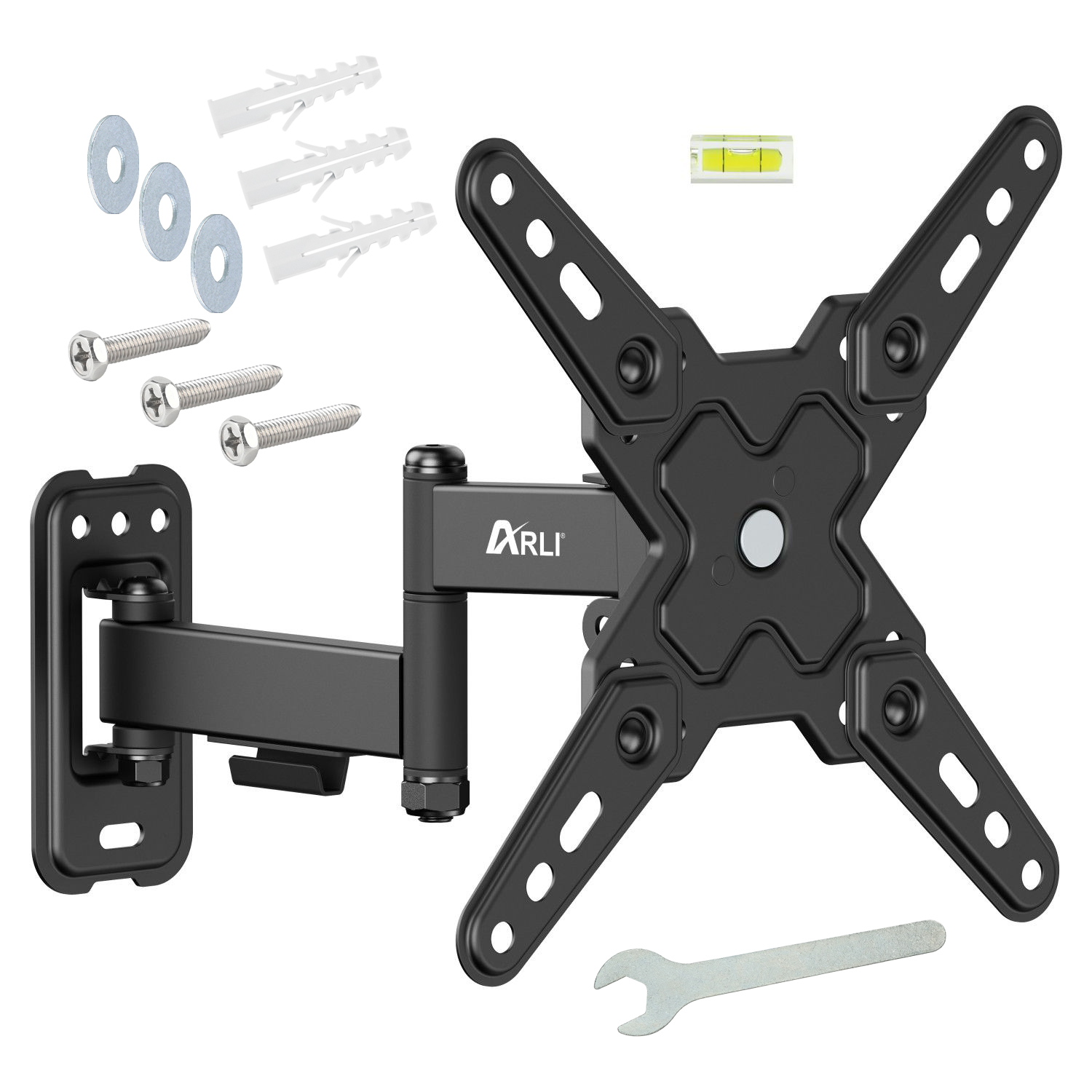 ARLI TV Wandhalter ausziehbar 13 - 43 zoll Wandhalterung neigbar schwenkbar drehbar für LED LCD OLED Curved ARLI TV Wandhalter ausziehbar 13 - 43 zoll Wandhalterung neigbar schwenkbar drehbar für LED LCD OLED Curved