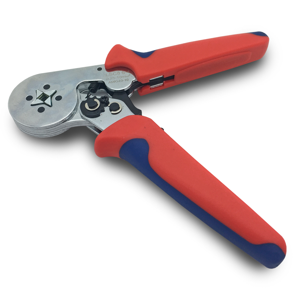 Crimpzange-rot-2 arli crimpzange handcrimpzange aderenhülsen isoliert aderendhülse kabelschuhe abisolierzange crimp zange klemmen quetverbinder quetschverbinder verbinder schaltschrank werkzeug presszange sortiment set