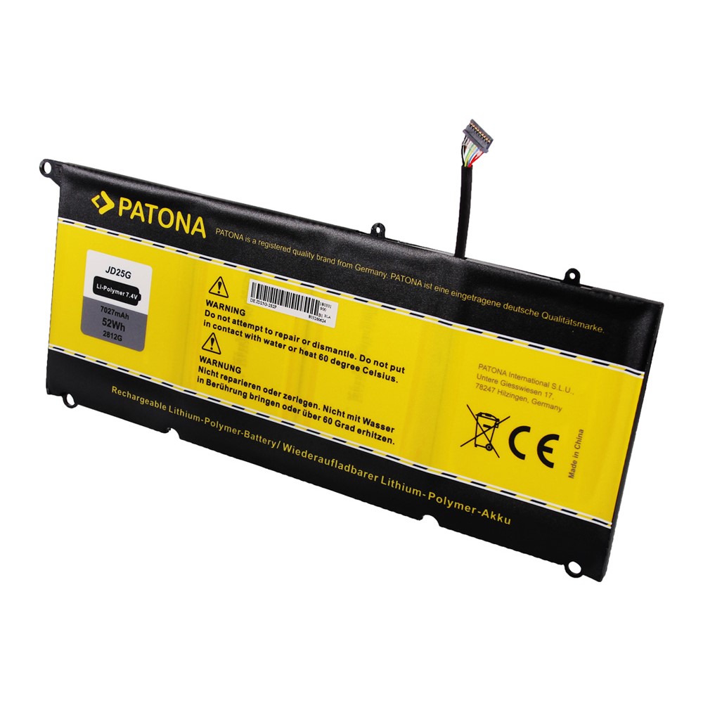2812-2 Akku Dell XPS13 9343 9350 7000 mAh JD25G 90V7W RWT1R 0N7T6 5K9CP original arli patona ersatzakku laptop notebook batterie battery 7000mAh ersatz akkus