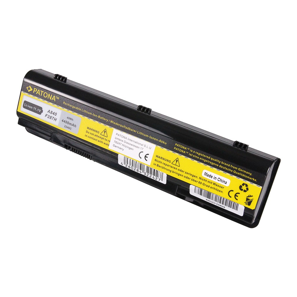 Akku Dell Inspiron 1410 Vostro 1014 1015 1088 1014n 1015n 1088n A840 A860 A860n 4400 mAh original arli patona ersatzakku laptop notebook 3120818 45110673 312-0818 451-10673 F286H F287F F287H G069H R988H