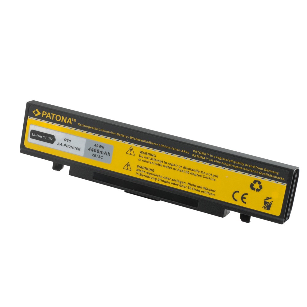 Akku Samsung M60 NP P50 Pro P210 P460 P560 Q70 Q210 Q310 R39 R40 X60 X65 4400 mAh original arli patona ersatzakku laptop notebook R41 R45 R60 R65 R70 R410 R505 R509 R510 R560 R610 R700 R710 X60 X65 X360 X460