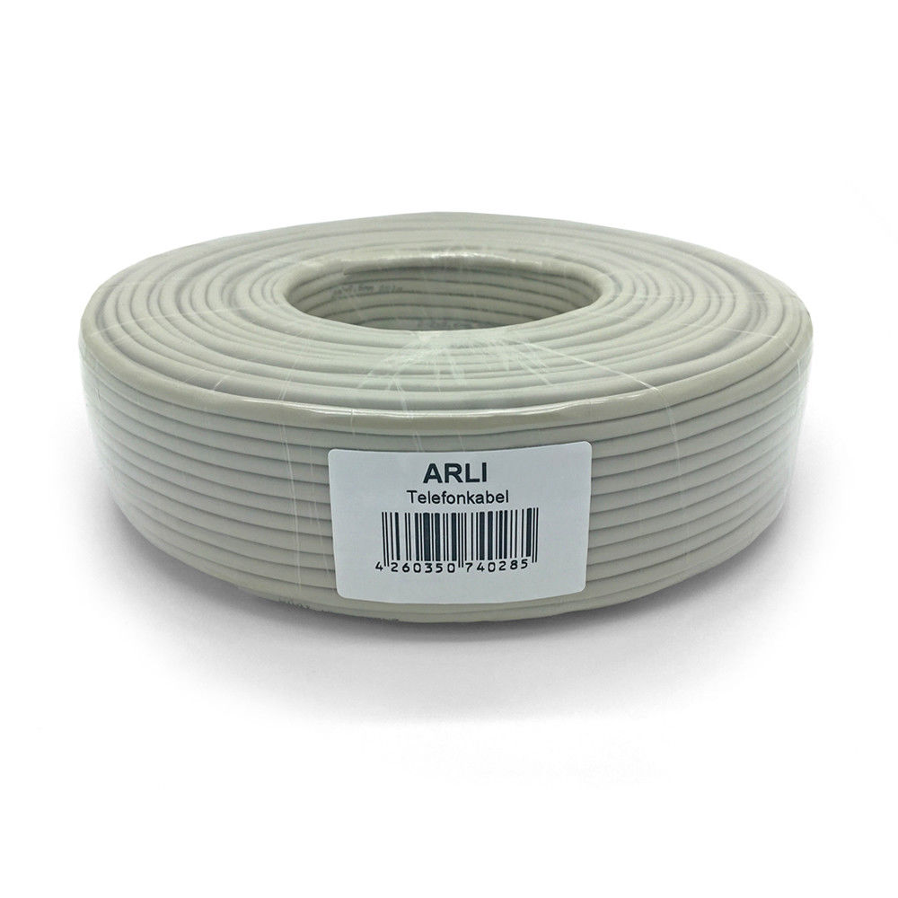 1020-3 Telefonkabel Kabel ISDN Verlegekabel 2x2 4x2 0,6 mm Telefonleitung Telefon Kabel 25 50 100m JYSTY Adern J-Y(St)Y Fernmeldekabel