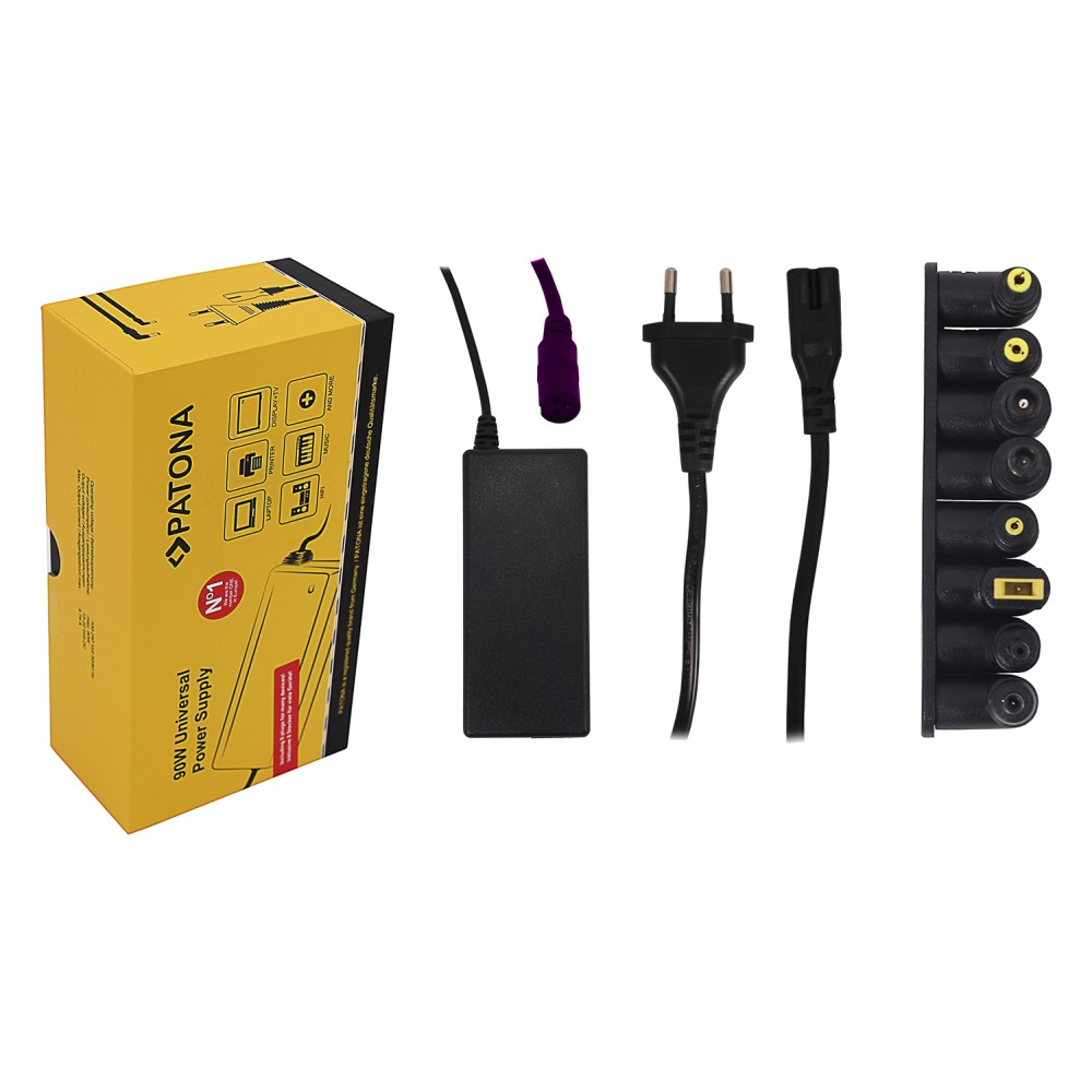 universal-netzteil-notebook-patona-arli-02 Universal Netzteil 90W Ladegerät mit 8 Adapter für viele Marken Notebook Laptop Geräte kompatibel