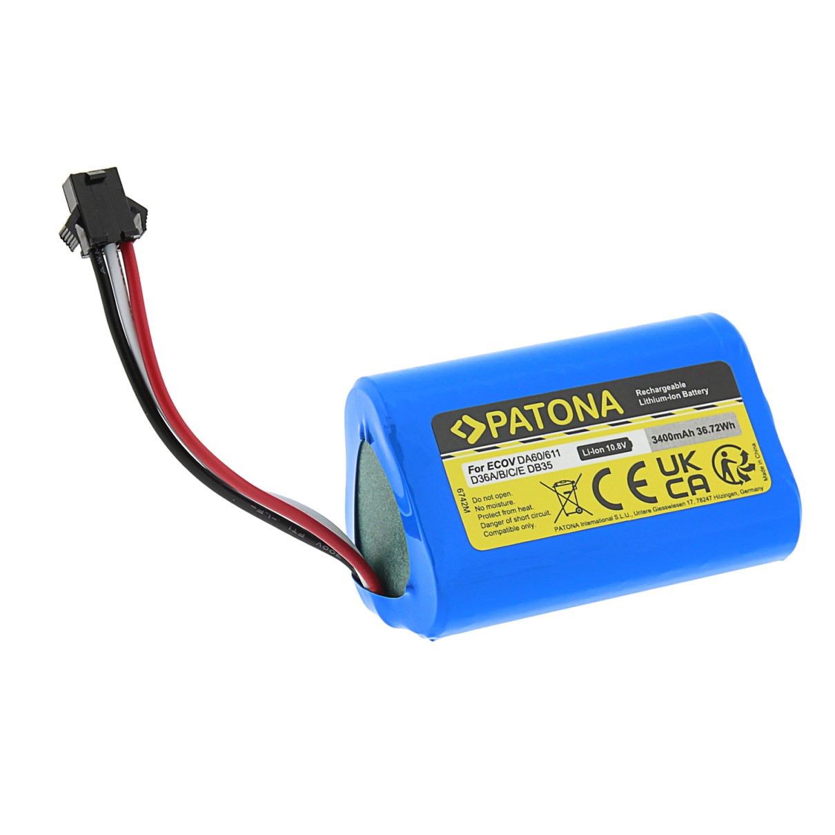 6742-2 Akku für Ecovacs Deebot D36A D36B D36B D36C D36E DA60 DA611 DB35 Ozmo Slim 1 10 2