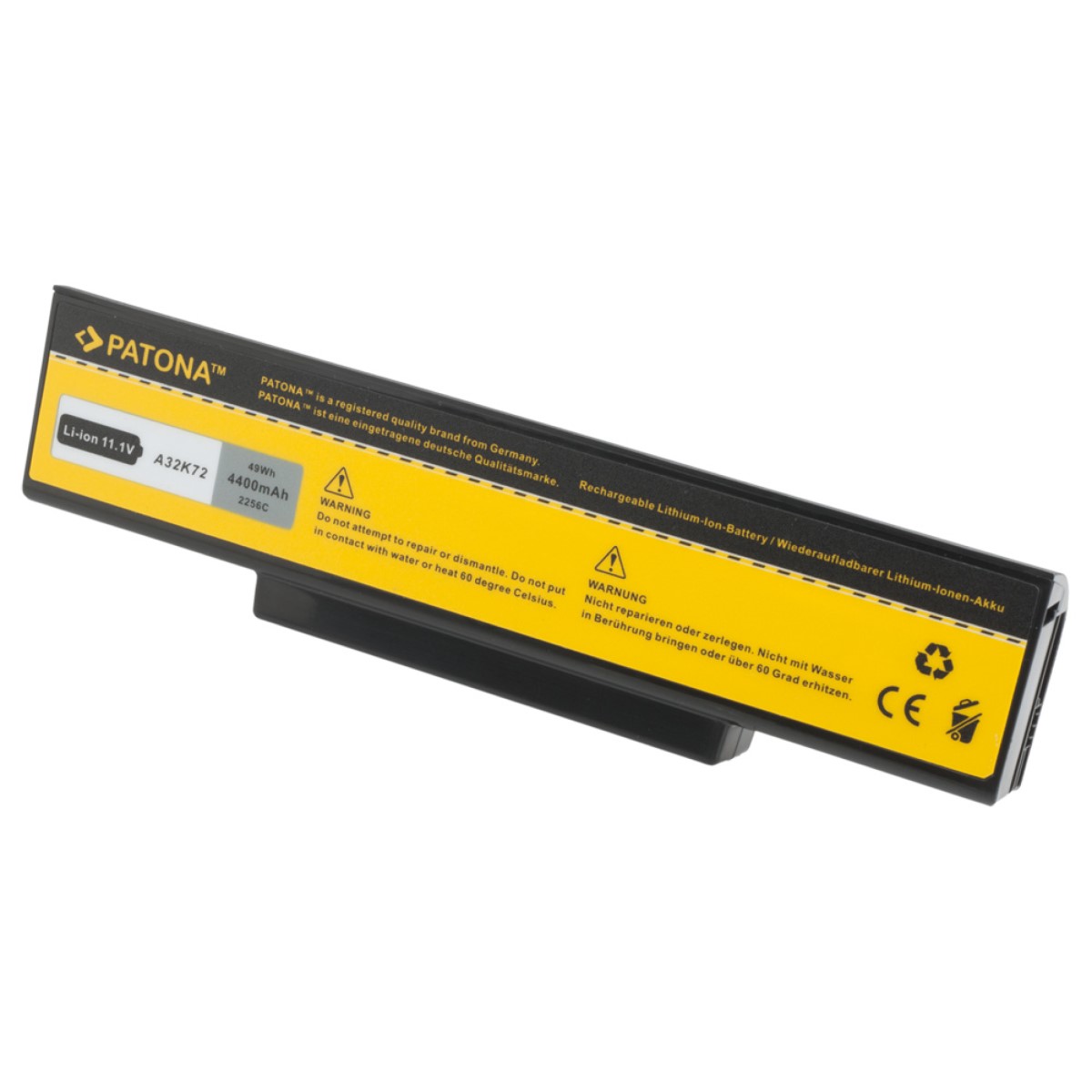 2256 Akku für Asus A32-K72 A32-N71 A72D K72J A73S K73S N71J N73S X72J X73S 4400 mAh