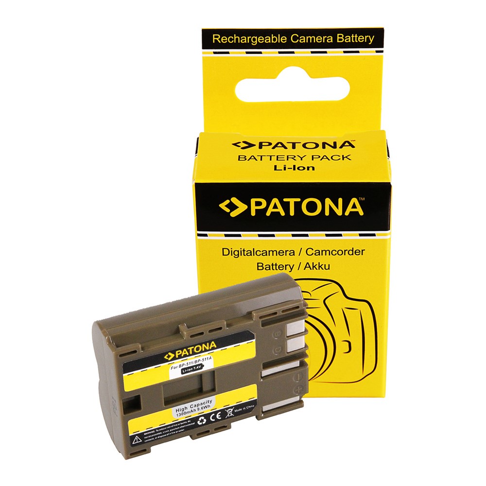 1008-13bVT12SDf1LKz Akku für Canon BP-511 BP-512 BP-535 EOS-D30 40D 650 D60 PowerShot G1 G2 G3 G5