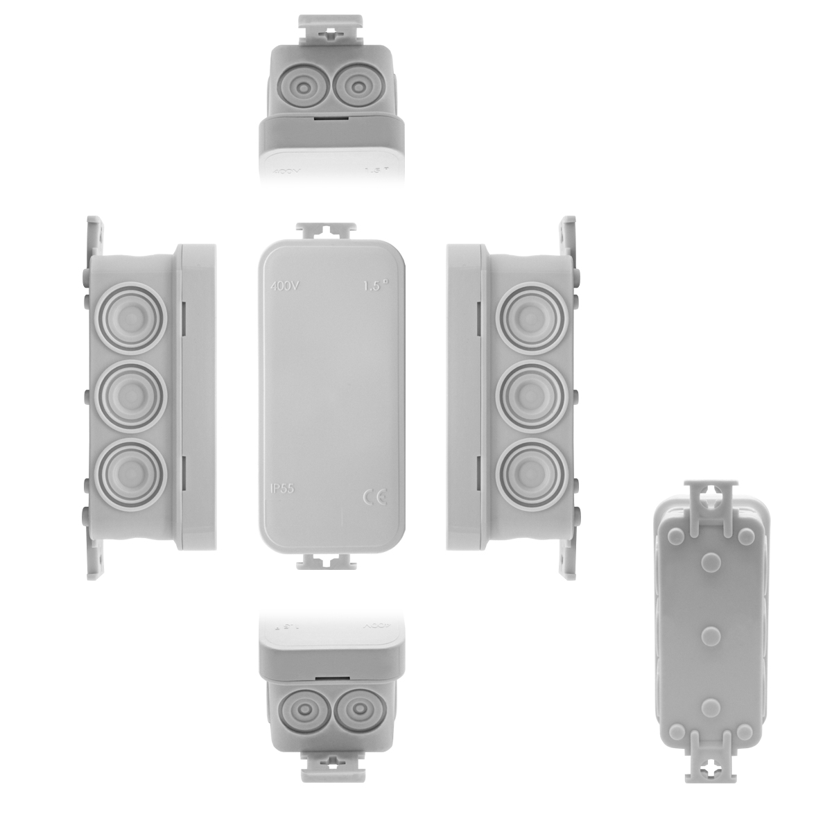 Abzweigdose-90x43x40-04 arli stromverteiler aufputzsteckdose abzweigdose verteilerdose außen aussen wasserdicht feuchtraumdose unterputz aufputz gehäuse kleinverteiler schaltschank ip54 ip65 kabel dose kabeldose außenbereich elektro keller kabelverschraubung m20 m25