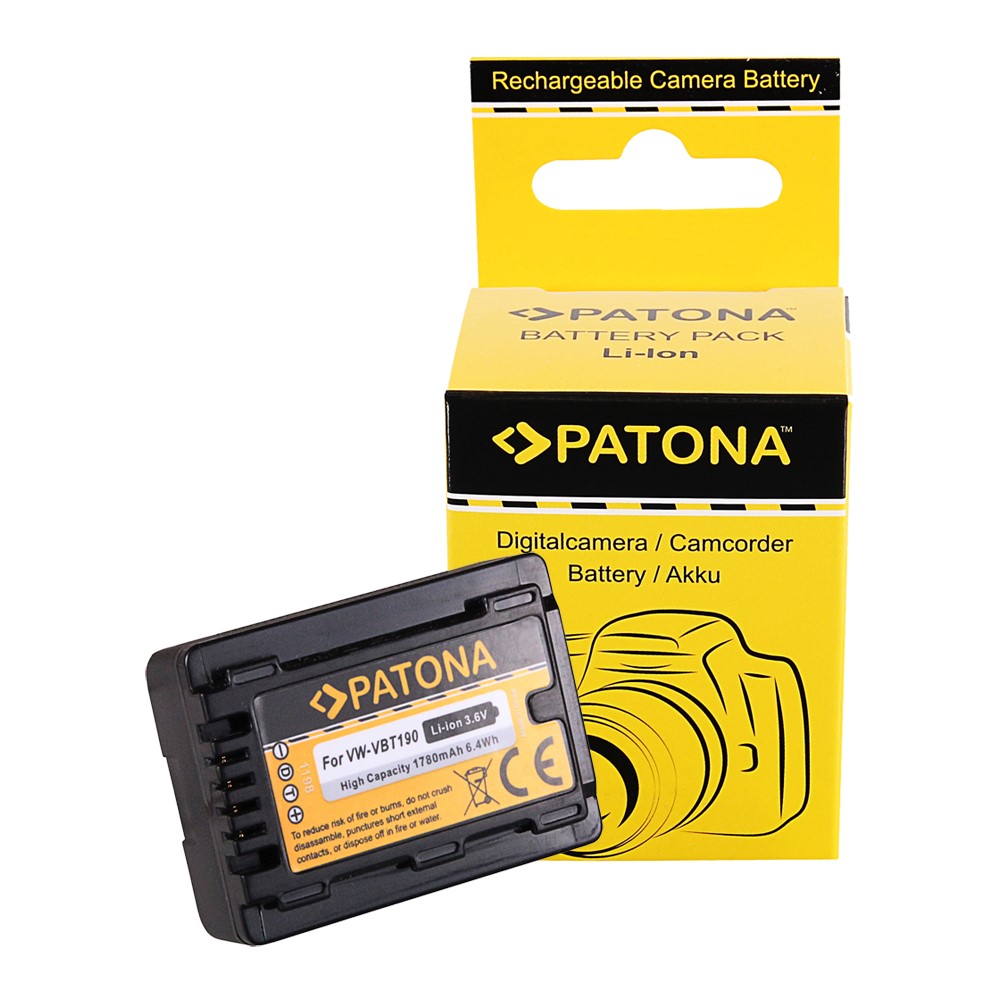 1198P Akku für Panasonic VW-VBT190 HC-VX870 VX878 VX989 VXF999 WX878 WX979 T71 T76 VBT380