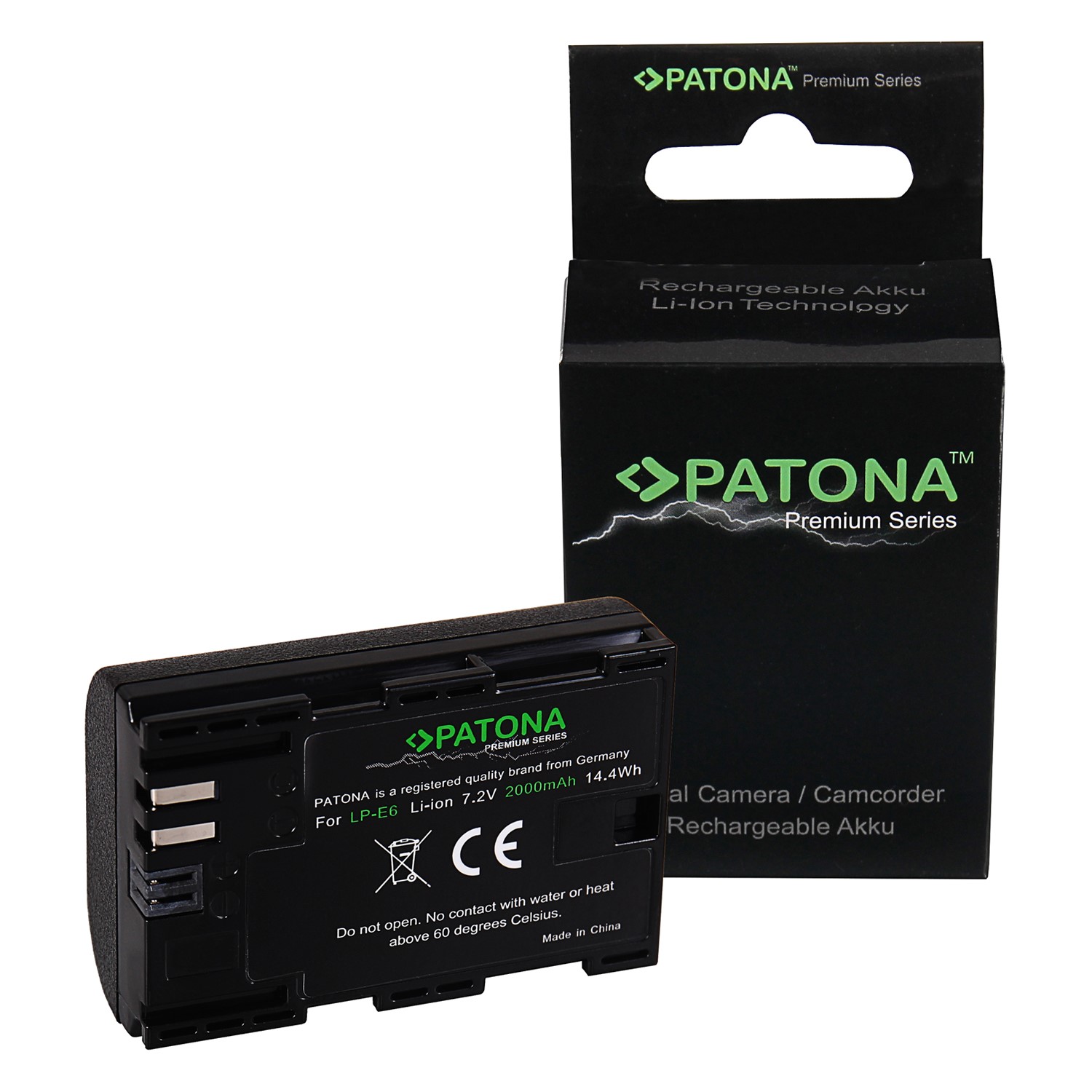 1212-3 arli patona canon eos 80d akku battery digitalcamera comcorder Premium LP-E6 LPE6 eos R EOS 60d 70d 5d 6d 7d Mark III platinum 7,2 Volt 2040mAh 14,7 Wh Li-Ion lilon 2040 mAh 14Wh passend ersatz qualität