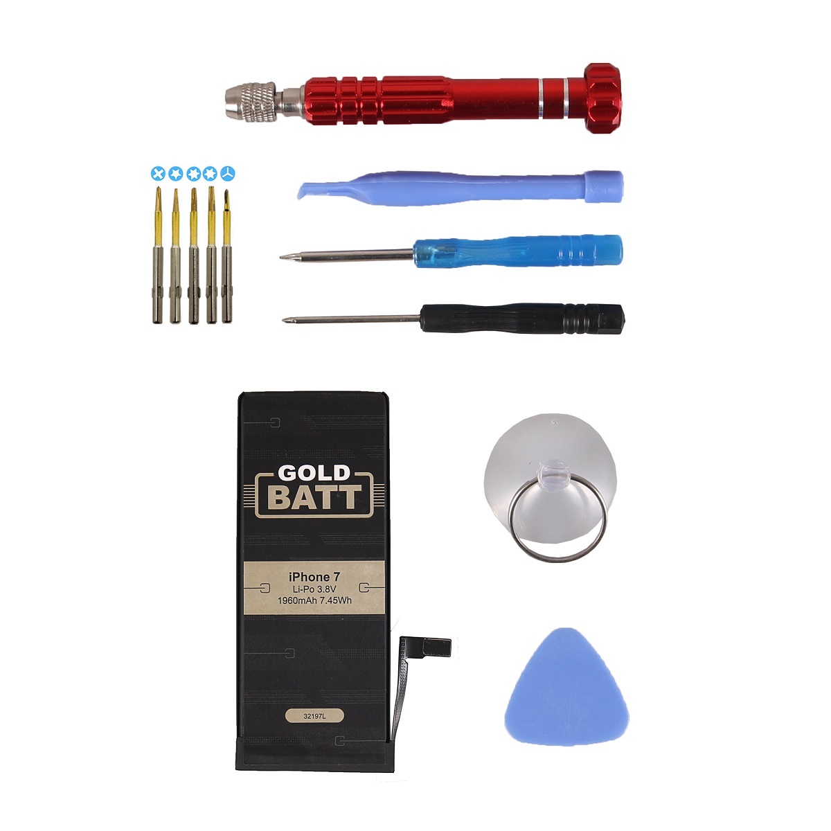 Goldbatt-iPhone-7-Akku-apple-set akku goldbatt apple iphone 7 original premium smartphone kompatibel 100% ersatzakku ersatz batteri battery werkzeugset werkzeug raparatur tool tools 1960 mAh patona i phone deutschland kaufen anleitung zubehör iphone7